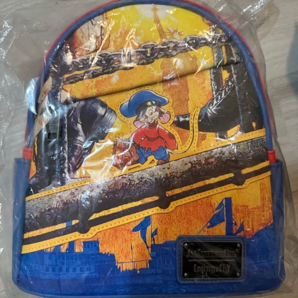 Loungefly Blue and Yellow Kids Backpack